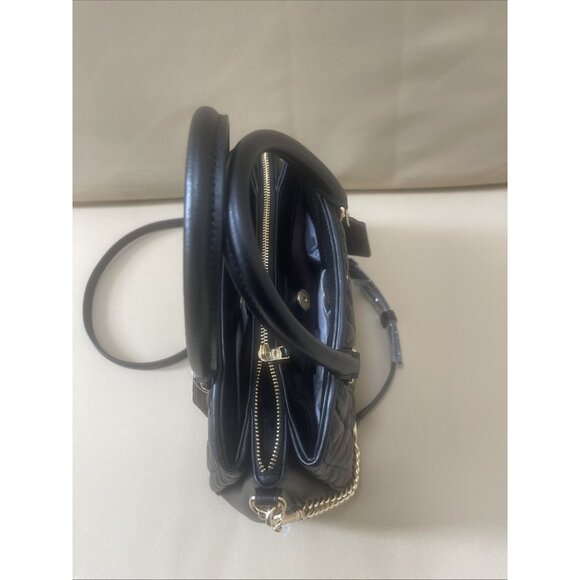 NWT Coach Quilted Leather Mini Sage Satchel F30650 Black Crossbody Bag - Picture 6 of 9